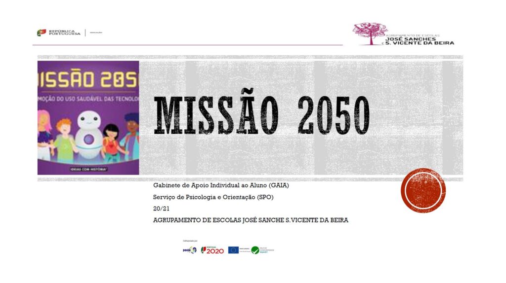 Missão 2050 – Promoção do uso saudável das tecnologias · Jogo de tabul